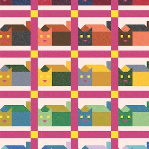 Housecat Digital Quilt Pattern