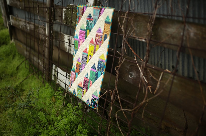 Mönster för mini-quilt för damer med hårt tryck bild 3