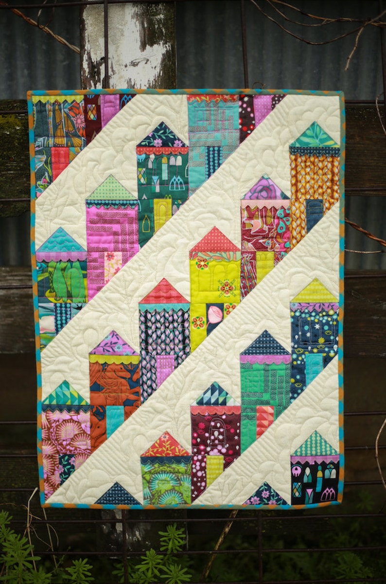 Mönster för mini-quilt för damer med hårt tryck bild 5