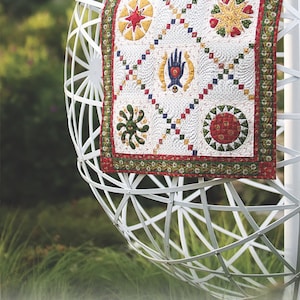 Fully Glazed Table Topper or Wallhanging Quilt Pattern Version No. 2 by Eye Candy Quilts