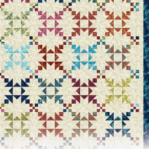 Island Chain Large Throw or Full Quilt Pattern Version No. 1 by Eye Candy Quilts