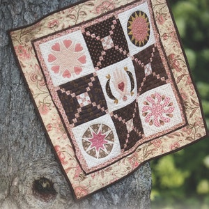 Fully Glazed Table Topper or Wallhanging Quilt Pattern Version No. 1 By Eye Candy Quilts