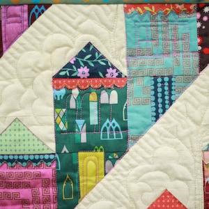 Mönster för mini-quilt för damer med hårt tryck bild 4