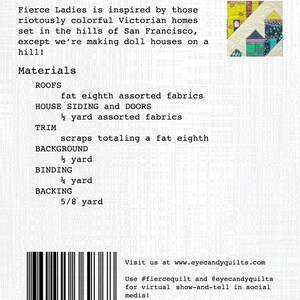 Mönster för mini-quilt för damer med hårt tryck bild 2