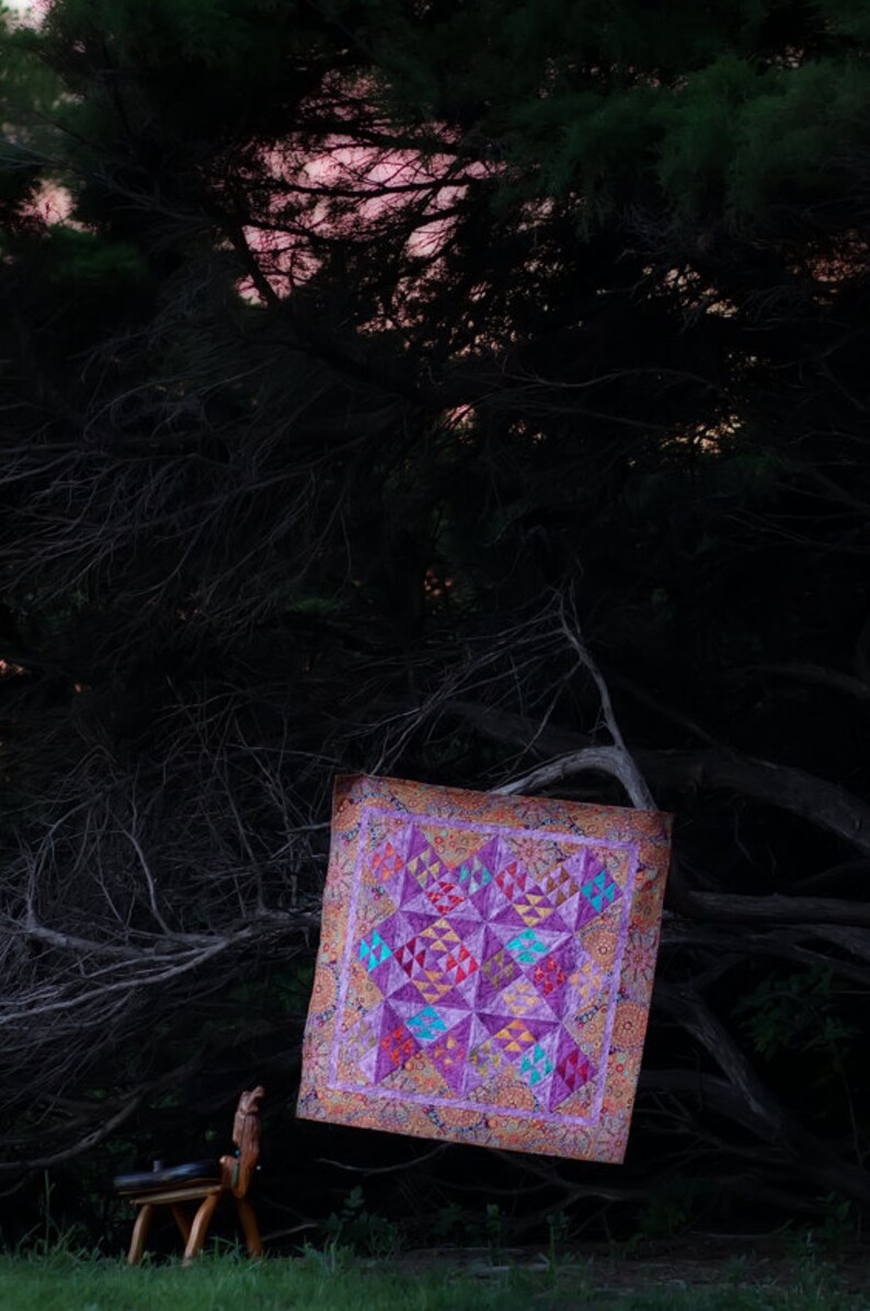 Warm Seas Wallhanging Quilt Pattern by Eye Candy Quilts Etsy