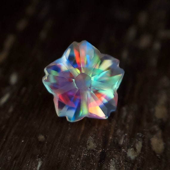 Gema Hanami Gema Arco Iris Prisma Piedra Preciosa De Etsy