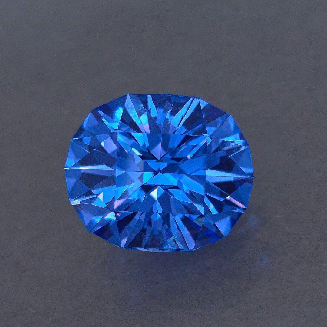 11mm Cobalt Blue Lab Spinel: Precision Cut Gemstone - Etsy