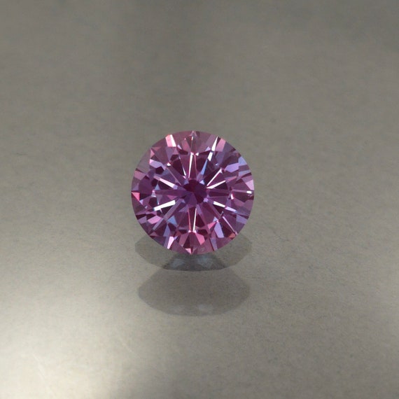 7mm Lab Alexandrite Gemstone: Precision Cut Purple Teal Stone