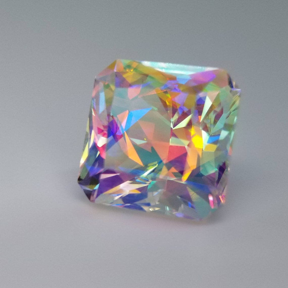 Rainbow gemstone Prism Prism gemstone Rainbow gems Prism Etsy
