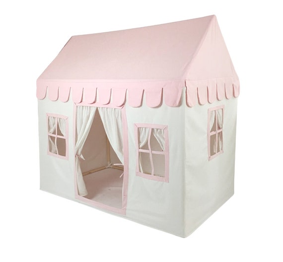 Tente De Jeu Enfant Château Intérieur Cadre En Bois Couverture En