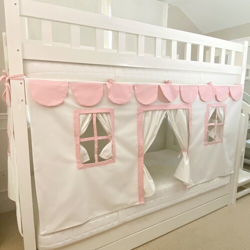 Bunk Bed Curtains Pink Etsy