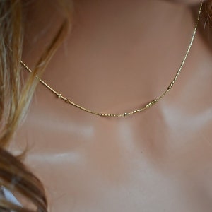 Dainty Necklace For Women, Personalized Morse Code Necklace, Secret Message Necklace, Gold Women Necklace