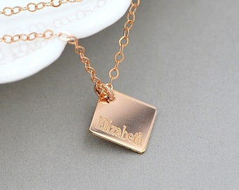 Personalized Necklace For Women, New Mom Necklace, Custom Name necklace, Necklace With Kids Name, Personalized Necklace, Gold Bar Necklace