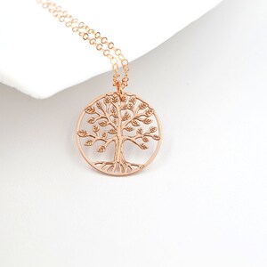 Tree of Life Necklace Sterling Silver Family Tree Necklace - Etsy