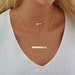 Choker Necklace Set, Layering Necklace Gold, Cross Necklace, Bar Necklace, Layered Necklace in Silver, Gold Filled, Rose Gold Filled 
