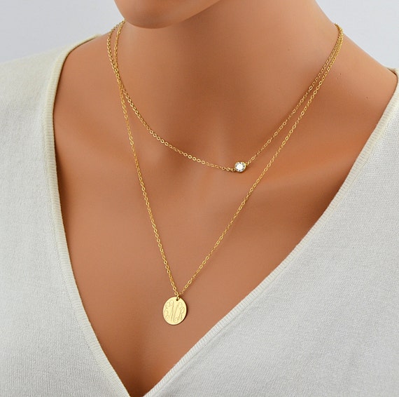 Dainty cz best sale necklace
