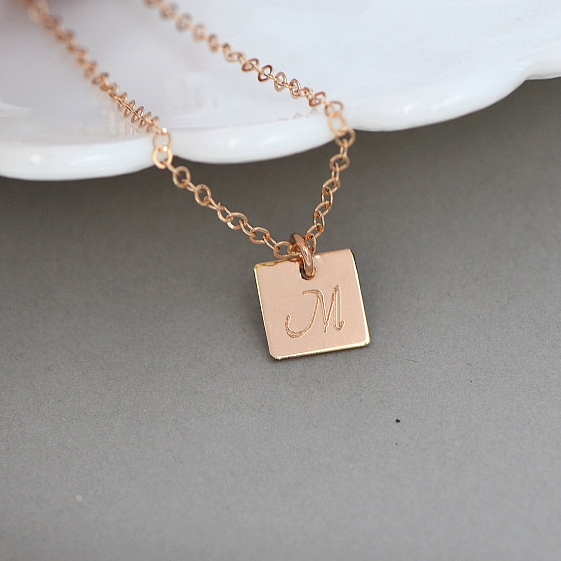 Name Necklace Gold Initial Bar Necklace Personalized name Etsy