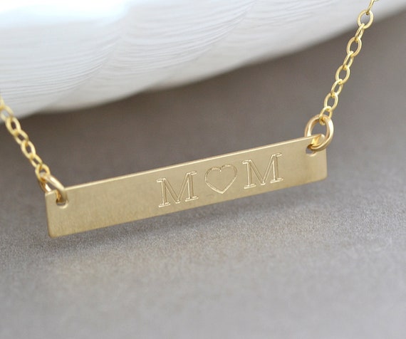 Nameplate bar necklace hotsell