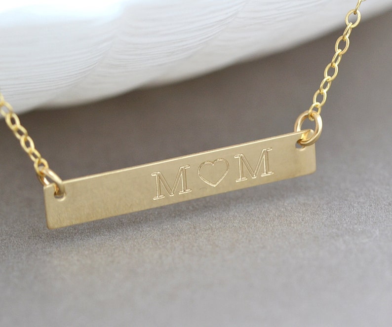 Gold Bar Necklace, Nameplate Necklace, Kardashian Necklace, Name Necklace, Personalized, Initial, Silver Bar Necklace, Celebrity Inspired image 10