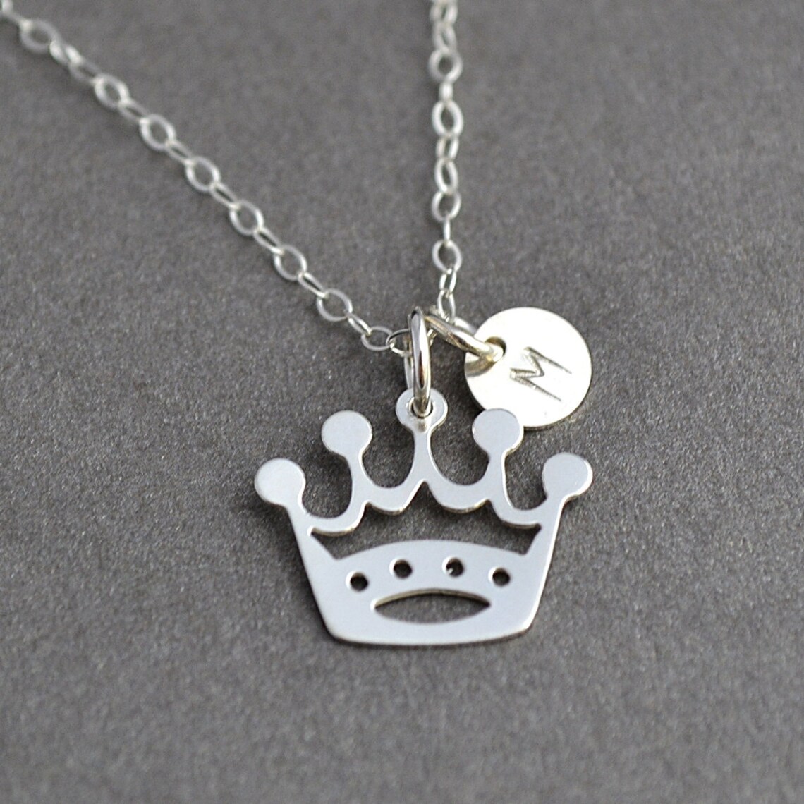 Crown initial pendant Clearance