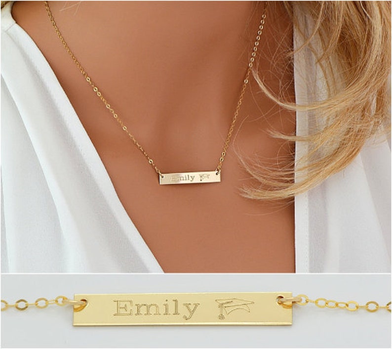 Silver Bar Layered Necklace Two Initial Necklace Hammered Etsy Ireland