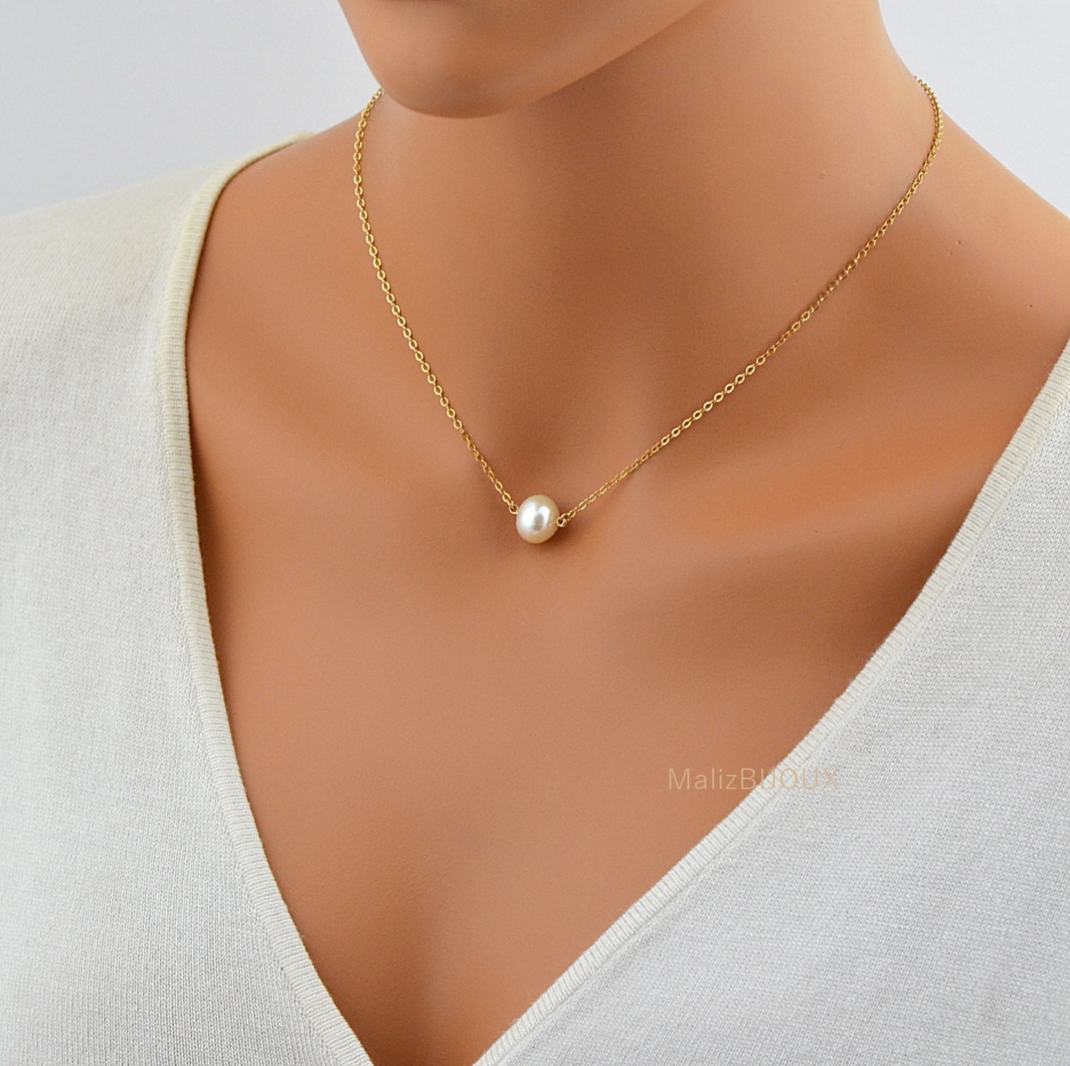 White Moti Choker Gold Plated Necklace with earrings, Jewellery, Necklace  Free Delivery India.