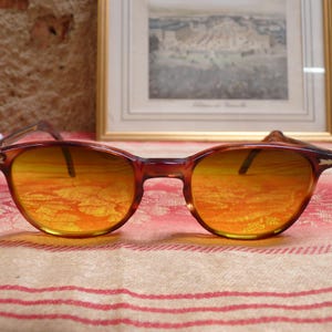 Vintage French, Sunglasses, Yellow-Brown Gradated Lenses, Mid-20th Century