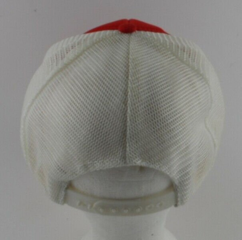 WS Block Letter Mesh Trucker Snapback Hat Foam Red White Vintage Streetwear