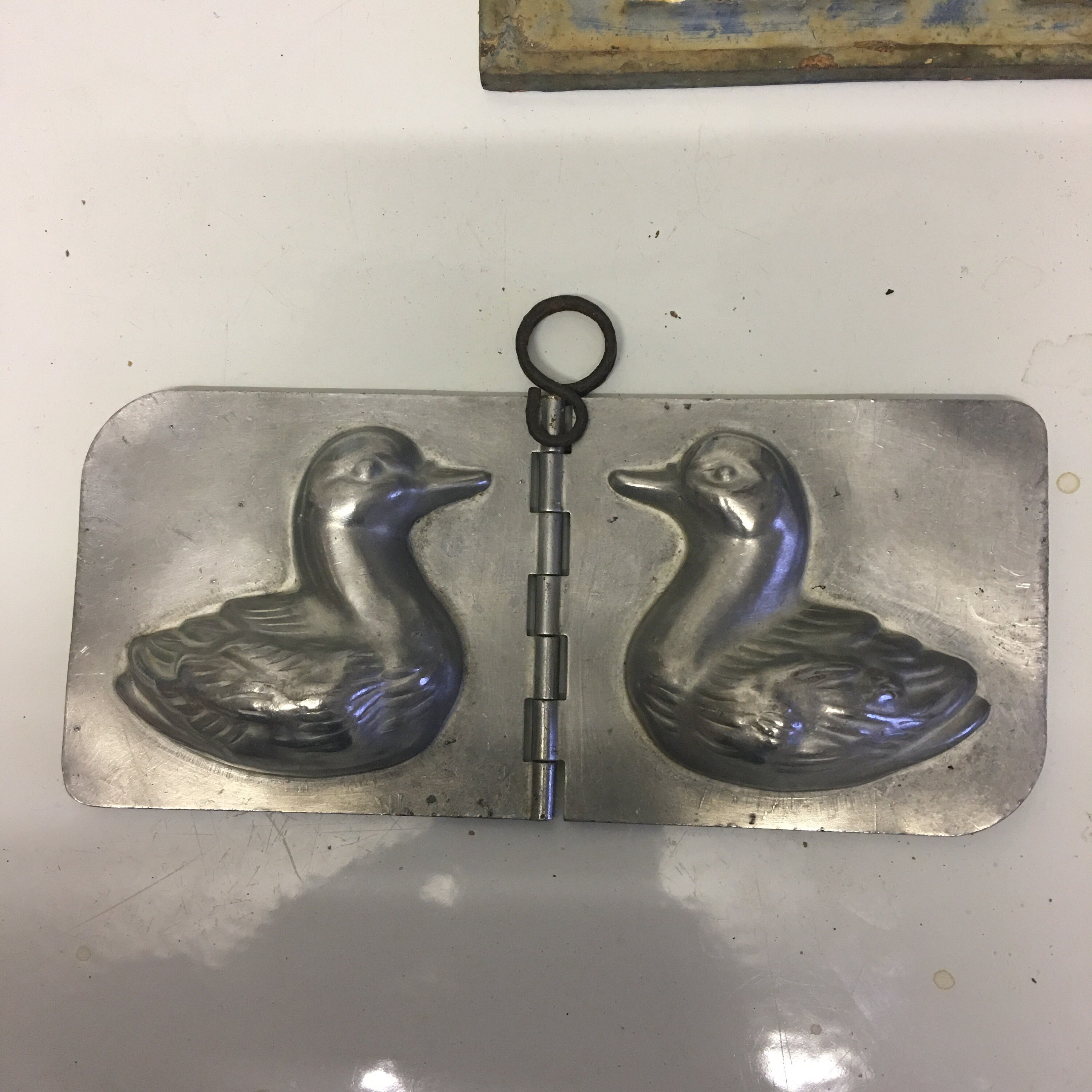 Français Canard Chocolat Moule Aluminium Vintage Idéal Pour Faire Des Canards Au Chocolat ou Fab La 