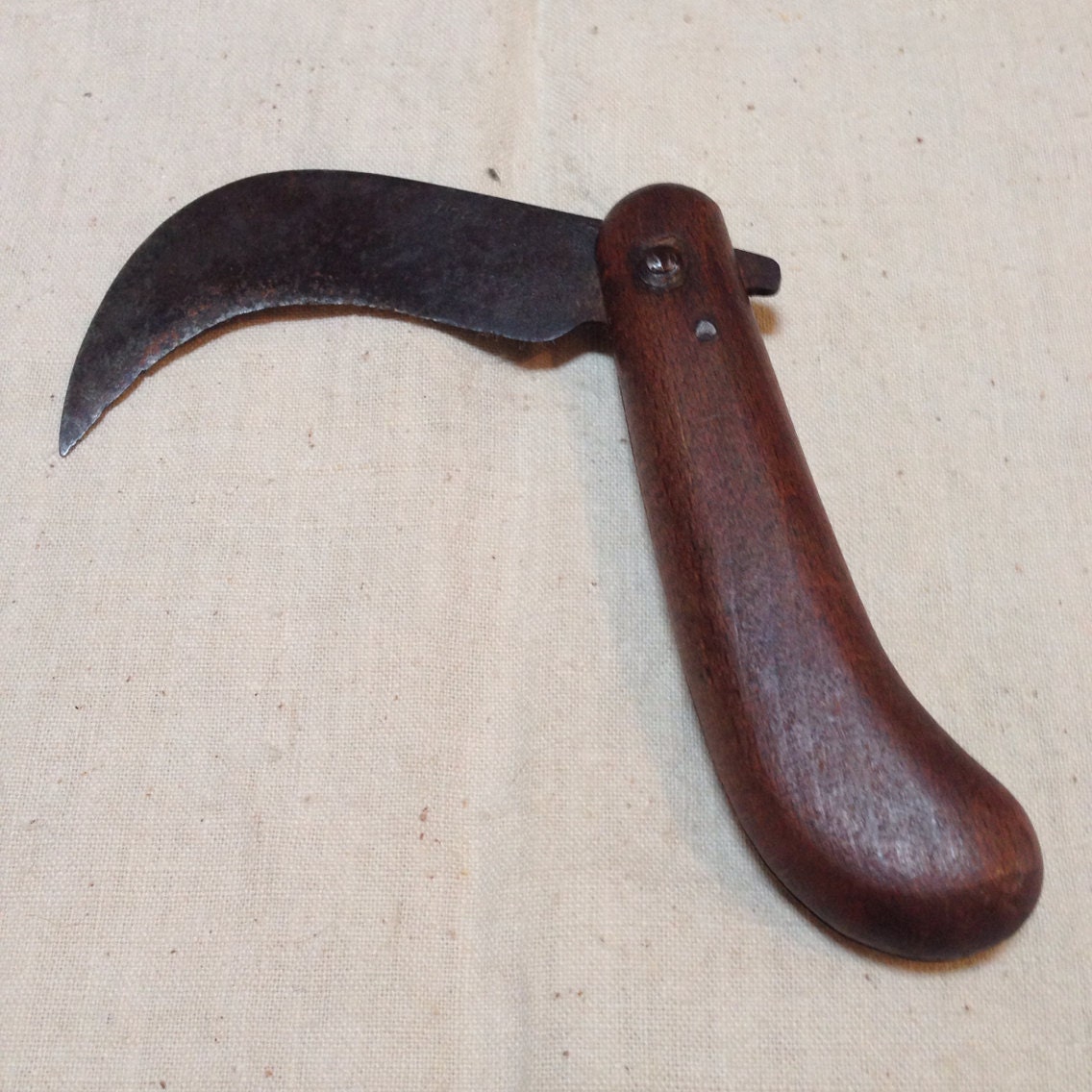 Dossier de Couteau Vigne Vintage Français avec Mécanisme Conjoint Glissement