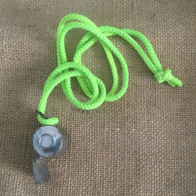 1950s trainers whistle chromed brass worn !