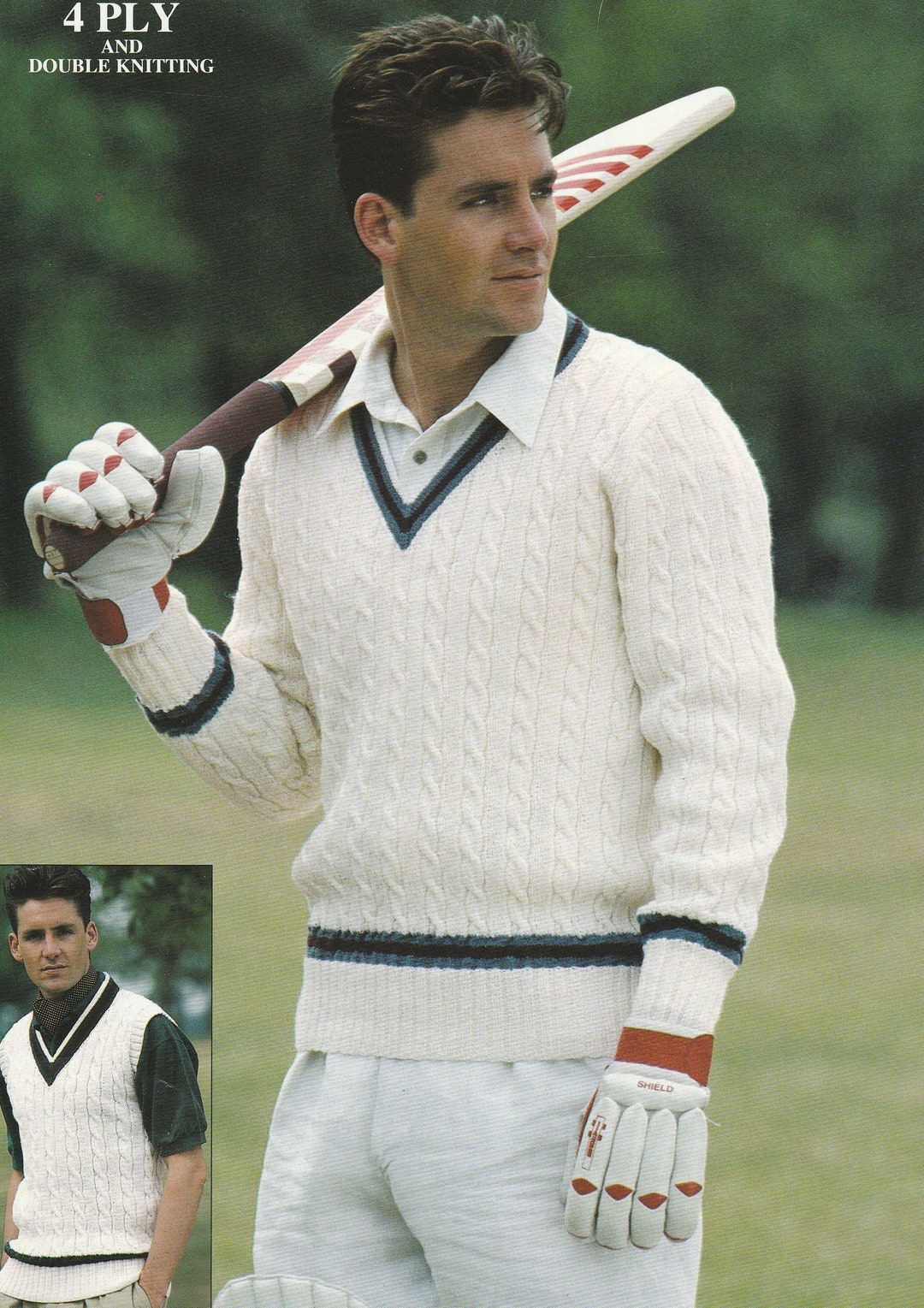 トップス CABLE HAND KNITTING CRICKET SWEATER Cricket Sweater – Vintage Knitting Pattern, PDF – Red Basket Crafts
