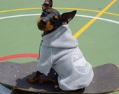 Dog Hoodie Dog Sweatshirt Dog Jacket Dog sweater Grey Dog Hoodie