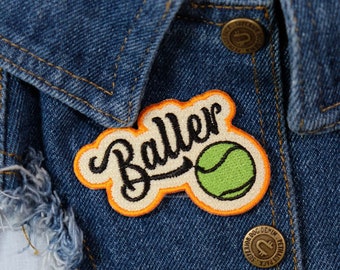 Dog patch,Baller patch, ball lover patch, tennis ball patch, embroidered dog patch,dog gift