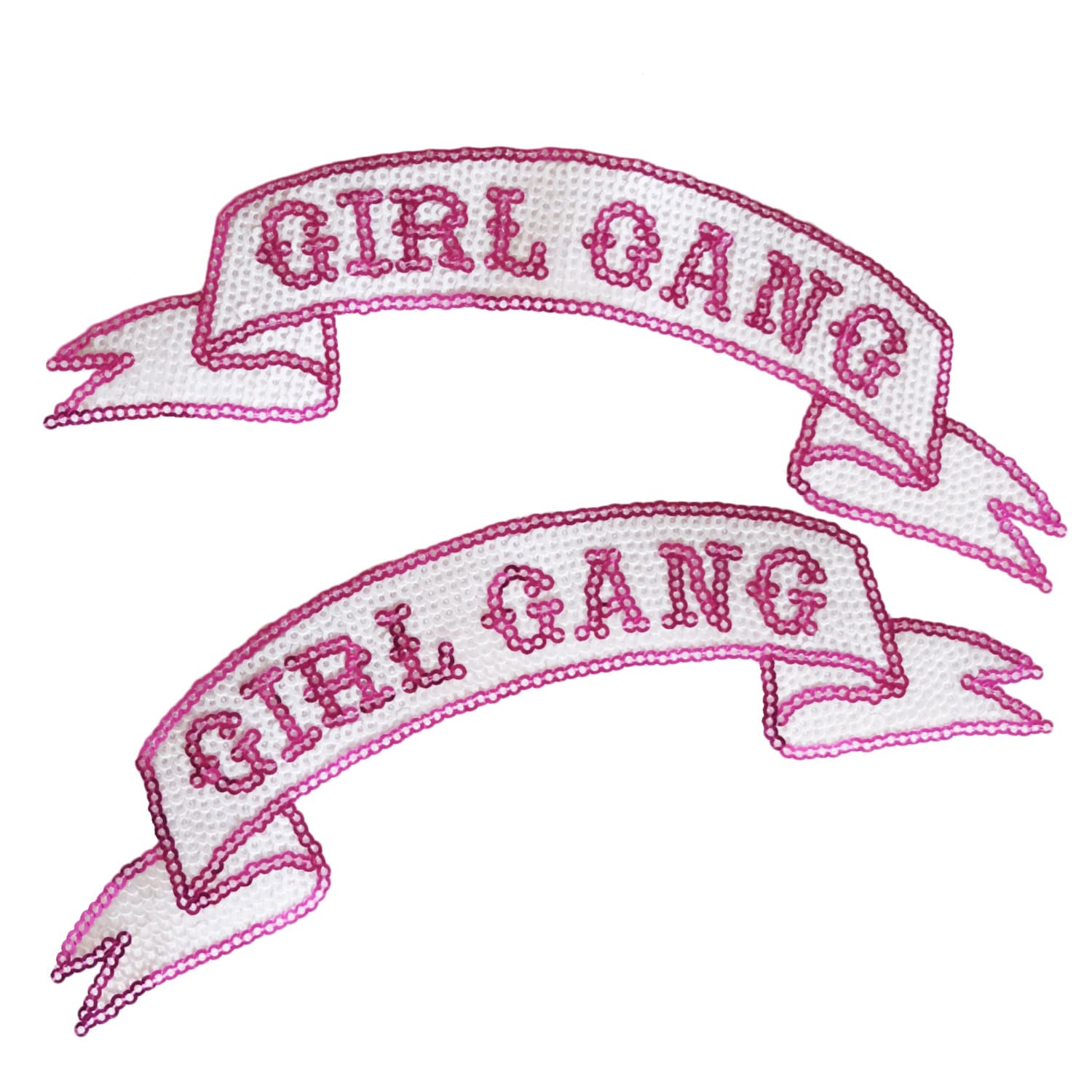 Girl Gang Patch / Sequin Patch / Sequin Girl Gang Patch / Etsy