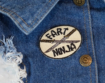 Fart Ninja Patch, Fart patch, funny patch, dog patch