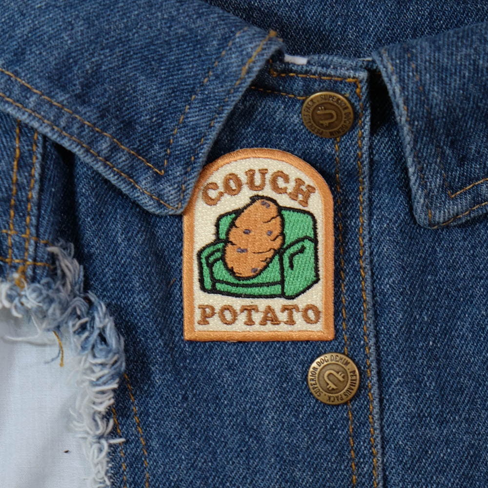 Dog  patch,Couch potato patch, couch potatoe patch, lazy patch
