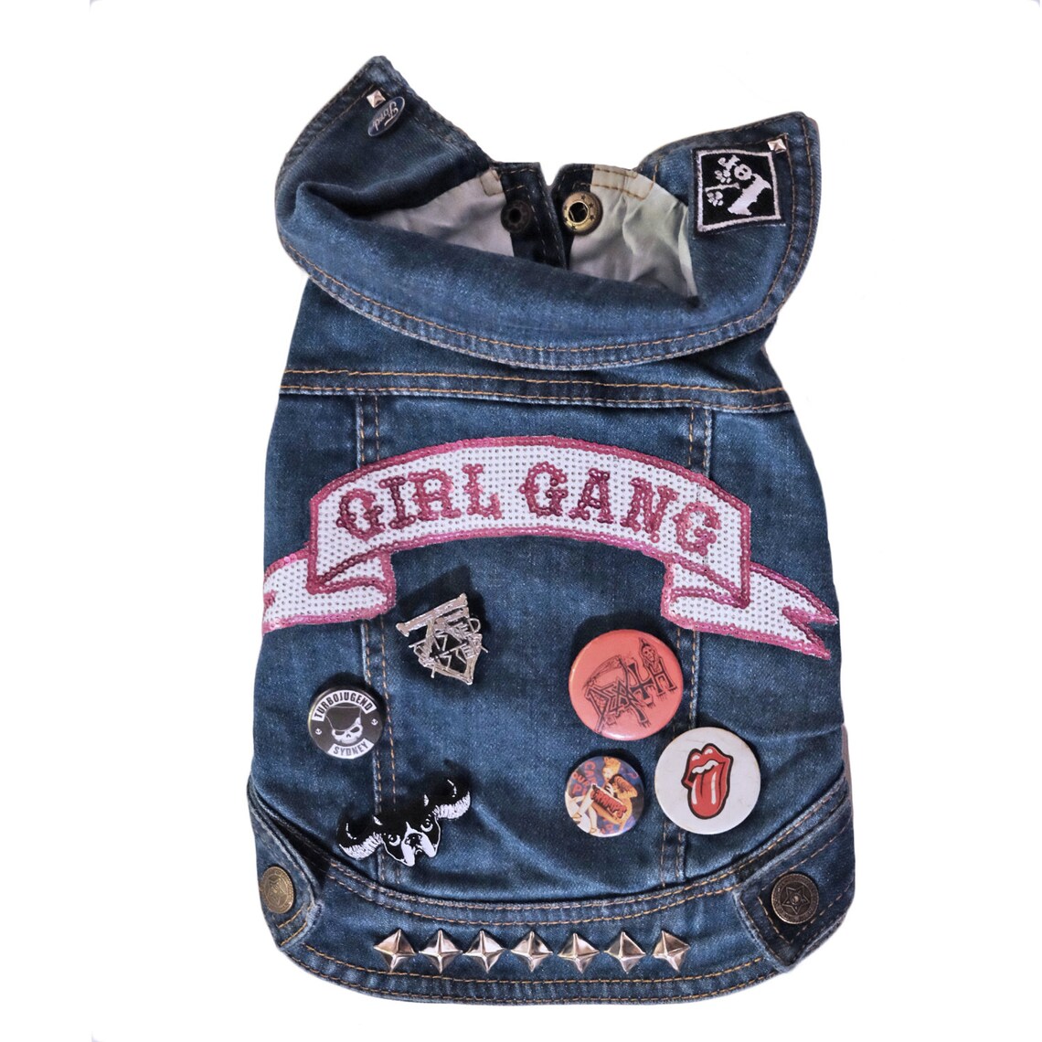 Girl Gang Patch / Sequin Patch / Sequin Girl Gang Patch / Etsy