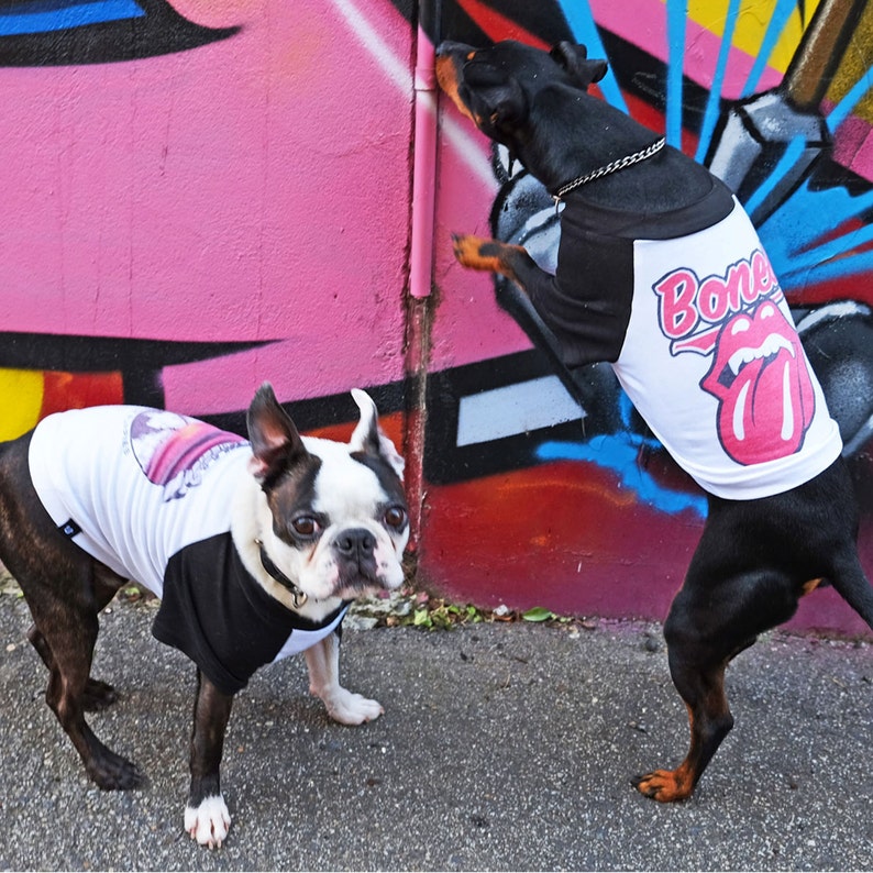 Tee for Dogs / Dog Tee / Raglan Dog Tee /Motorhound Dog Tee / Etsy