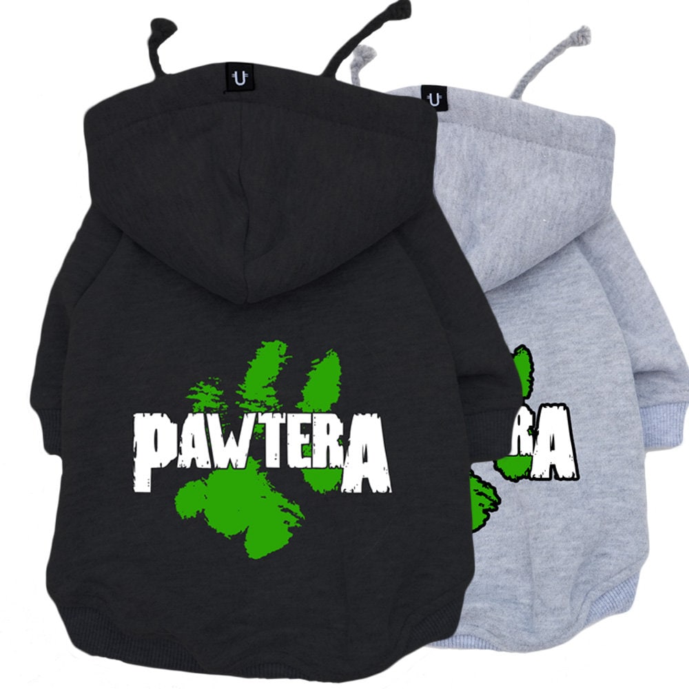 Dog Hoodie, Pawtera Dog Hoodie, Rock Dog Clothing, Heavy Metal Dog Hoodie, Large Dog Hoodie, Small Dog Hoodie, Dog Sweatshirt Donuink Store