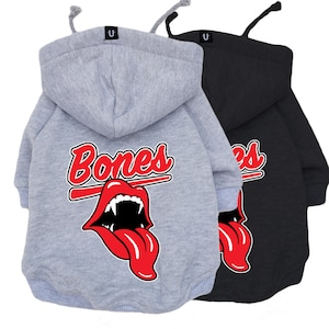 Hondenhoodie, Rock Dog-kleding, Hoodie grote hond, Hoodie kleine hond, Hondensweater, Rolling Bones-hondenhoodie