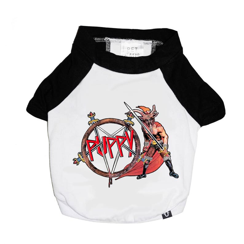 Tee for Dogs Dog Tee Raglan Dog Tee Slayer Dog Tee Baseball Dog Tee Metal Dog Tee Rock Dog Tee