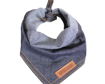 Denim Hundehalstuch/ Cooler Hund Banane / Designer Hundehalstuch / Hundehalstuch / Denim Hundehalstuch / Hobo Denim Hundehalstuch