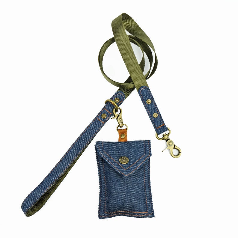 Denim Dog Leash Green Dog Leash Dog Leash