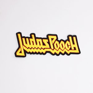 Embroidered Metal Patches For Dogs - Custom designed patches for dog battle jackets! JUDAS POOCH