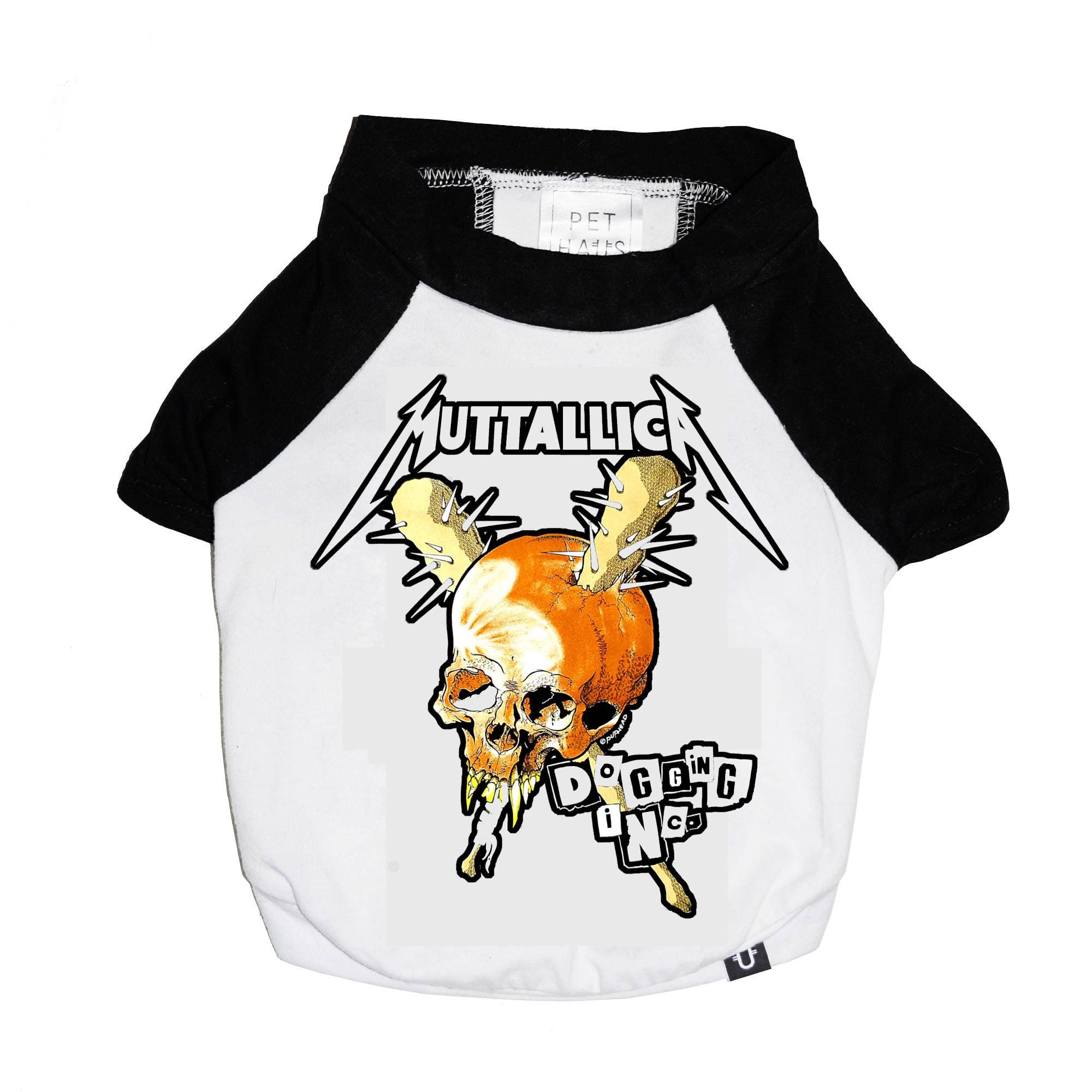 Tee for Dogs / Dog Tee / Raglan Dog Tee /slayer Dog Tee / Baseball Dog Tee  / Metal Dog Tee / Rock Dog Tee 