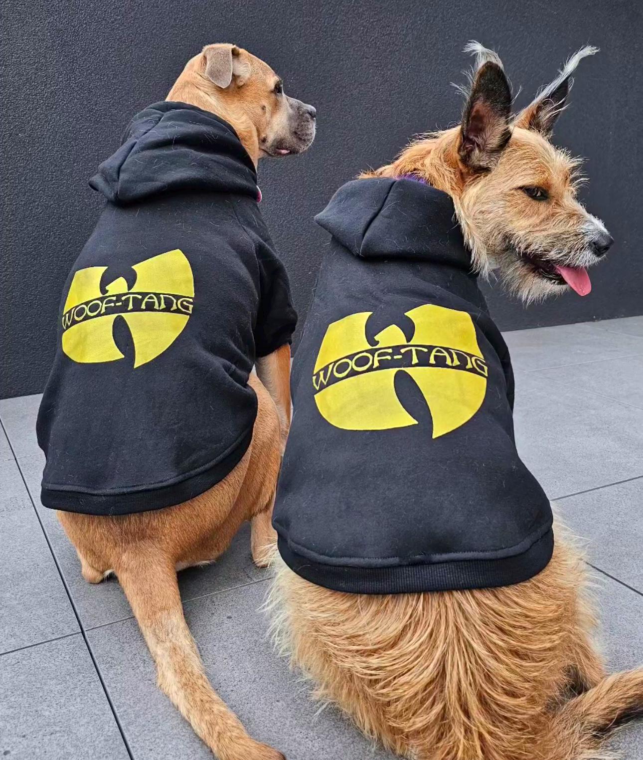 Dog Hoodie, Woof-tang Dog Hoodie, Rock Dog Clothing, Hip Hop