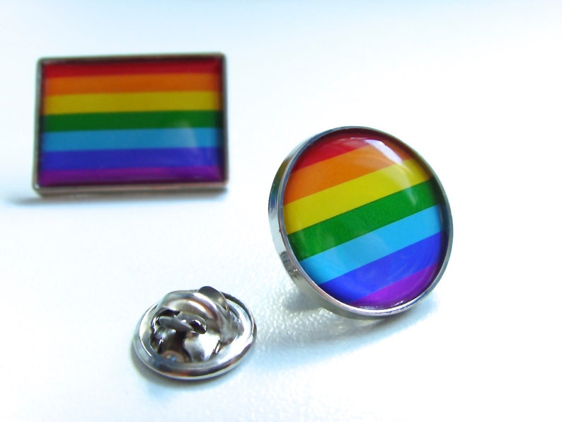 Rainbow Flag Lgbt Movement Gay Pride Lapel Pin Badge Tie Tack Etsy