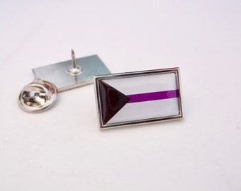 Demisexual Pride Flag MOUVEMENT LGBT Gay Pride LGBTQ Rainbow Lapel Pin Badge Tie Tack