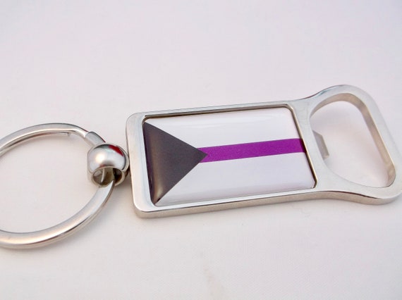 INTERSEX FLAG GAY PRIDE RAINBOW KEY FOB KEYFOB BOTTLE OPENER KEYRING CHAIN GIFT